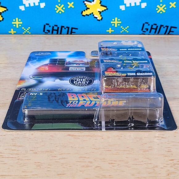 Jada Nano Hollywood Rides Back to the Future Movies DeLorean 3 Mini Die Cast New - Picture 4 of 8
